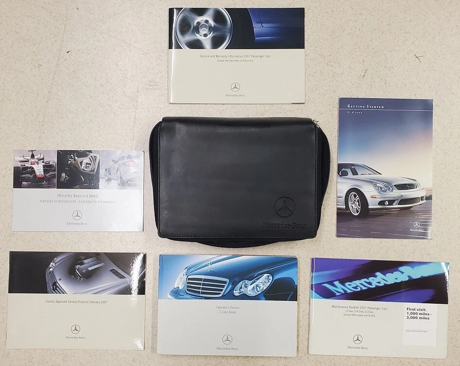 Mercedes Clase C C C230 C280 C350 Sport 2007 4Matic OEM manual del propietario cartera Foto 1 de 1
