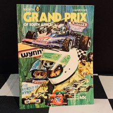 1973 SOUTH AFRICAN GP KYALAMI F1 RACE PROGRAMME STEWART PETER REVSON FITTIPALDI