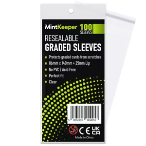 MintKeeper - Fundas para tarjetas bolsas con clasificación PSA de ajuste perfecto para losas/semi rígidas (100) - Imagen 1 de 4