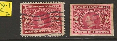 US Scott #370, 371  USED F/VF Set of Yukon perf & Imperf 1909 Commemoratives! 2 - Image 1 of 2