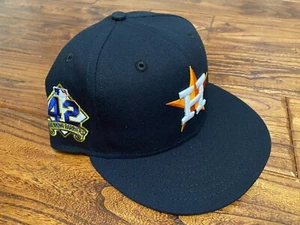 Houston Astros 2025 Jackie Robinson Day New Era Fitted Hat Cap 7 1/2" USA NEW - Picture 1 of 8