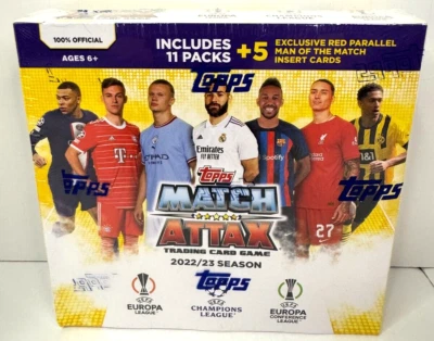 🔥⚽️ 22-23 Topps Match Attax Trading Card Game Mega Box mit 132 Karten + 5 Exklusiv! - Bild 1 von 4