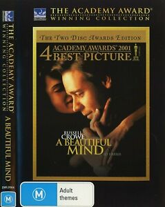 A Beautiful Mind DVD (Region 2,4) VGC The Academy Award Winning Collection