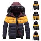 Men's Winter Thick Warm Quilted Hooded Padded Jacket Coat Parka Overcoat