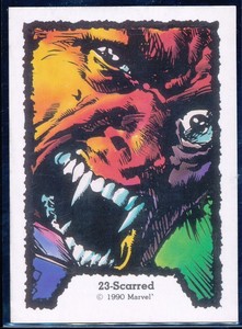1990 Comic Images Ghost Rider I Trading Card #23 Scarred