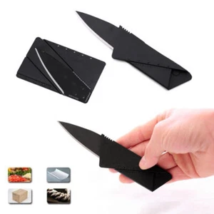 Cuchillo portátil delgado para tarjeta de crédito plegable billetera afilada supervivencia - Imagen 1 de 13