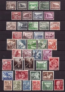 Germany Third Reich good collection used many better stamps and sets Hitler WWII - Picture 1 of 8