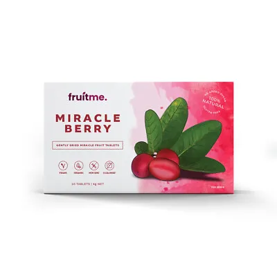 Miracle Berry Tablets 10 Pack - Gently Dried Taste Changing Miracle Fruit Pills • 29.95$