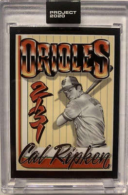 Topps Project 2020 #349 Cal Ripken Jr. by Mister Cartoon w/Box - PR 2,707 - Image 1 of 2