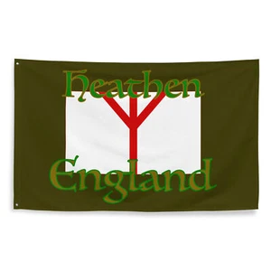 "Heathen England" Flag Asatru Saxon Pagan Wicca Viking Norse - Picture 1 of 1