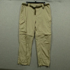 Columbia Pants Men 36x30 Beige PFG  Hiking Convertible Cargo Pockets Lightweight - Picture 1 of 17