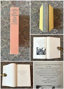 SIGNED LYND WARD For Whom the Bell Tolls Ernest Hemingway 1942 #207 Limited Ed - Picture 1 of 13