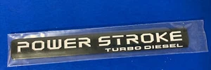 Power Stroke Turbo Diesel Emblem -Black - Picture 1 of 2