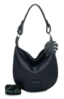 Fritzi aus Preußen Eco Hobo Bag Schultertasche Umhängetasche Blue dunkelblau Neu