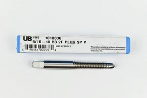 Union Butterfield 1585 5/16-18 H3 2FL Spiral Point Plug Tap 1010306 - Picture 1 of 1
