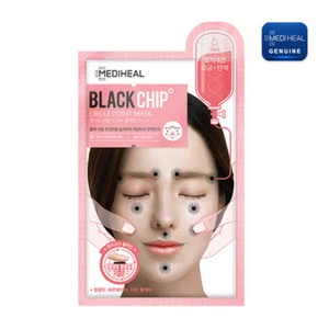 MEDIHEAL - Paquete de mascarilla Circle Point Black Chip 25 ml (1 pieza) cosméticos de belleza de Corea - Imagen 1 de 1