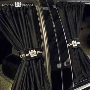 2Pcs Junction Produce Car Curtains White JP Letter Window Shade Valance S Size - Picture 1 of 12