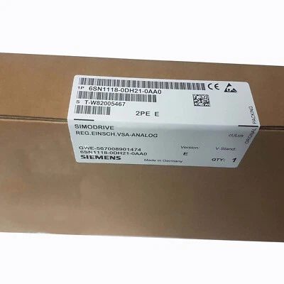 6SN1118-0DH21-0AA0 NEW SIEMENS 6SN1 118-0DH21-0AA0 SIMODRIVE 611-D Control Unit - Image 1 of 3