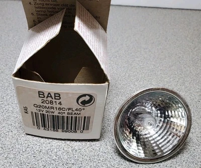 (18) NEW General Electric Precise MR16 Lamp Q20MR16/C/FL40 Flood 20W 20814 Bulb - Image 1 of 4