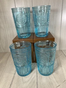 Bormioli Rocco Bicchieri Bicchiere Azzurro Set di 4 Made In Italy - Foto 1 di 7