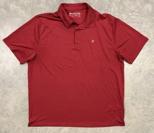 Ariat Tek Poloshirt Heat Series Golf Rot Performance Active Herren 2XL - Bild 1 von 7