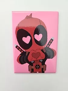 Deadpool MARVEL HEARTS Kühlschrankmagnet 2x3 NEU IN HAND - Bild 1 von 3