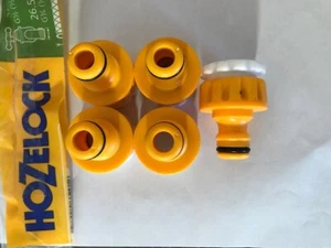 HOZELOCK SCREW TAP CONNECTOR HOSEPIPE HOSE FITTING X 5 - Picture 1 of 2