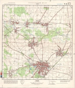 Mapa topográfico militar soviético ruso - ICNIA (Ucrania), 1:50K, edición 1979 - Imagen 1 de 7