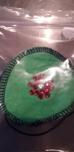 Green Pirate Eyepatch Adults/Childs Caribbean Diamante Flower - Picture 1 of 1