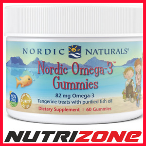 Nordic Naturals Nordic Omega-3 Gummies, 82mg Tangerine Treats - 60 gummies