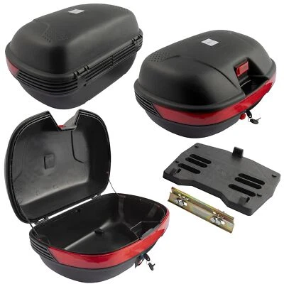 Bauletto Moto Scooter Universale Piastra Riflettori Valigia Sgancio Rapido 40LT - Immagine 1 di 3