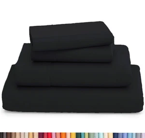 Premium Bamboo 4 Piece Sheet Set, 2200 Series, Silky Soft & Cooling - No Wrinkle - Picture 1 of 37