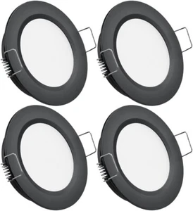 Obeaming 4 X DC 12V LED Downlights RV Campervan Recessed Ceiling Lights 2.5W Dim - Picture 1 of 9