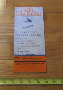 Folleto de viaje vintage de planes de viaje del Caribe de Pan American World Airways - Imagen 1 de 5