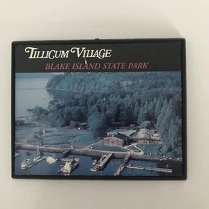VTG Blake Island Picture fridge magnet Tillicum Village, Washington State - Picture 1 of 3
