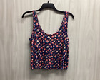 FOREVER 21 Women's (Size L) Floral Cropped Tank Top