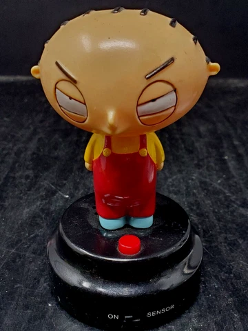 Family Guy Talking Stewie Gemmy 4 3/4" Dashboard Figure Vintage 2004 w/Battery Cover