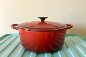casseruola in ghisa le creuset 26 cm / rossa leggi e vedi foto - Foto 1 di 6