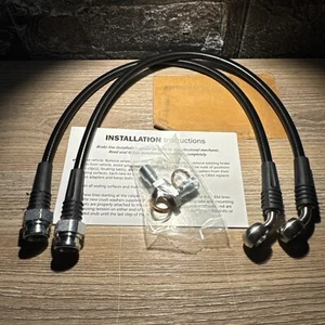 ENTHUSPEC Rear STEEL BRAIDED BRAKE LINES FOR 2010-16 GENESIS COUPE - Picture 1 of 10
