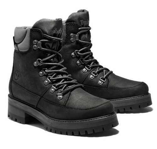 Stivali da trekking Timberland da donna Courmayeur Valley neri impermeabili nuovi $170 taglia 9M