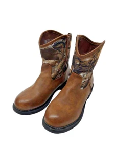 Weller Camo Hunting Boots Women's size 5M Brown Camouflage Zipper Mid-Calf - Picture 1 of 5