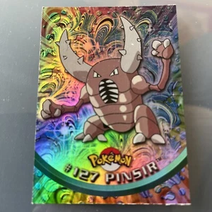 Topps 2000 Pokemon series 3 blue logo Pinsir #127 foil / holo card - Picture 1 of 2