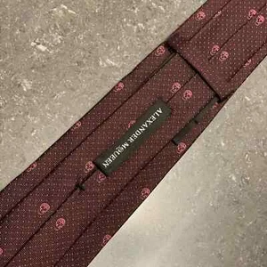 *Nuevo* Corbata Calavera Alexander Mcqueen Polkadot - Imagen 1 de 7