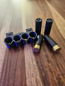 Shotgun Shell Holder Picatinny Rail Mount - 4 Shells 12 Gauge Shell Holder - Picture 1 of 13