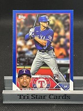 Bubba Thompson Blue Parallel Rookie Card 2023 Topps Series 2 #597 Texas Rangers