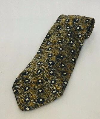 Corbata para hombre GIANNI PARADISO Italia 100 % seda DORADOS texturas verdes Foto 1 de 3