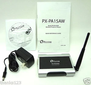Plextor PX-PA15AW Wireless Projector Adapter Video Extender NEW - Afbeelding 1 van 4