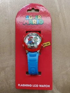 Super Mario Bros - Digitaluhr mit blinkendem LCD - Mario & Luigi Armbanduhr - Bild 1 von 4