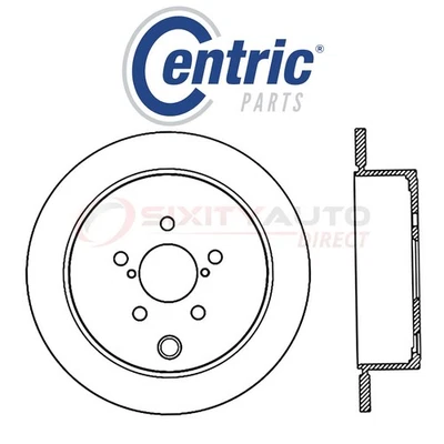 Centric C-TEK Disc Brake Rotor for 2012-2014 Subaru WRX 2.5L H4 - Kit Set kk Foto 1 de 4