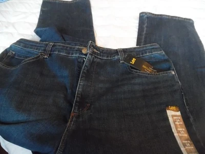 Nuevo Lee Vaqueros Adelgazantes Calce Relajado Talla 16 Med Calce Alto Foto 1 de 4